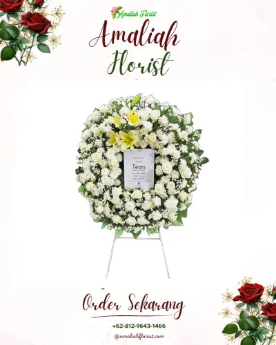 Krans Bunga Duka Cita di Belandingan