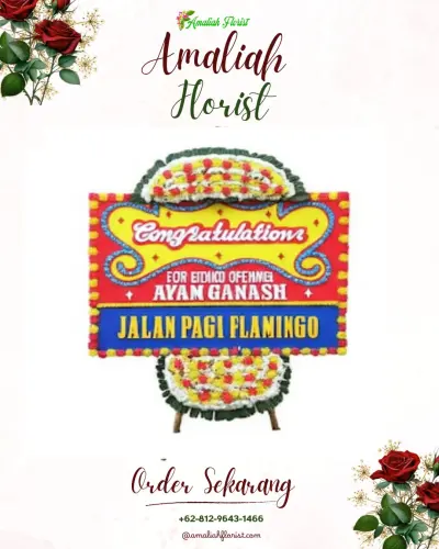 Bunga Papan Congratulation di Belandingan